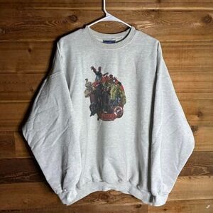 Vintage 2015 Avengers Age Of Ultron grey crewneck sweatshirt